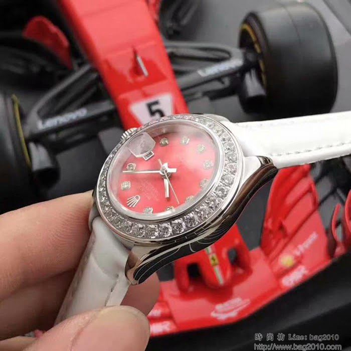 ROLEX勞力士 最新上市 Rolex淑女系列 珍珠貝母錶盤 環繞璀璨鑽石 進口6t51機芯 深度防水 女士腕表  wssb4502